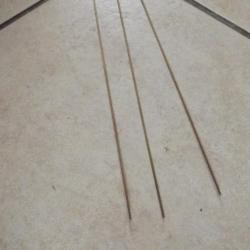 3 baguettes de brasure argent diamètre 1mm longueur 50cm idéales restauration armes