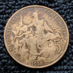Monnaie France - 1915 - 5 centimes Daniel-Dupuis (Grade : AB) - Ref N1696