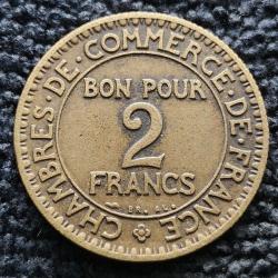 Monnaie France - 1923 - 2 francs Chambres de commerce (Grade : TTB) - Ref N1381