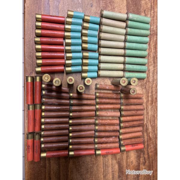 Douilles , anciennes de divers calibres  pour la collection