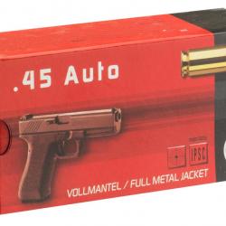Balles Geco FMJ 230gr Cal .45 ACP - Lot de 200 munitions