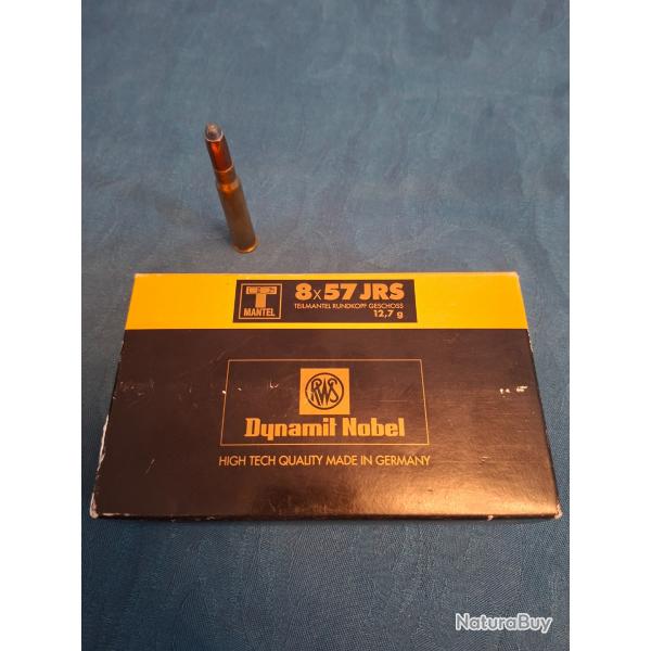 BALLES 8X57JRS RWS T MANTEL 196 GRAINS