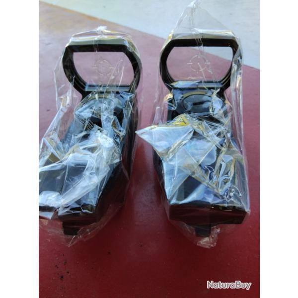 Lot de 2 viseurs holographiques lumire verte rail de 20/11mm livrs avec piles pour rpliques NEUFS