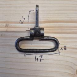 Battant, passant de bretelle de pontet de fusil An 9, 1816, 1822, T et Tbis, 1842 et 1853 