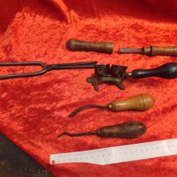 Art Populaire Beau lot outil rare, divers ..... Wolcot. Patent. Sharpener