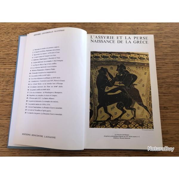 Livre: Histoire Universelle illustre, Tome 2, L'Assyrie et la Perse, Naissance de la Grce.