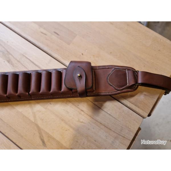 cartouchire cuir luxe TUNET calibre 12