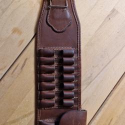 cartouchière cuir luxe TUNET balles