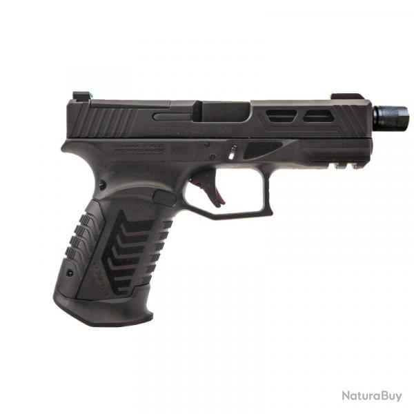PISTOLET DY9 CAL 9X19 NOIR filet AVEC OPTIC READY, CHARGEURS 2x15 et 4 GRIPS DERYA
