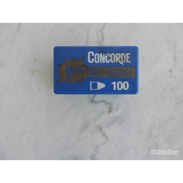 1 boite de 100 bosquettes 9 mm CONCORDE OGIVALE