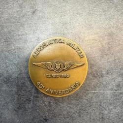 Médaille de table Aéronautique Militaire Portugal - 40e Anniversaire Promotion 1950