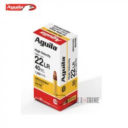 50 Cartouches AGUILA High Velocity Sp 40Gr Cal 22lr
