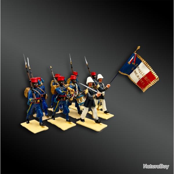 AU PLAT D'TAIN, ATELIERS LUCOTTE  - COFFRET  Tirailleurs Sngalais  - France