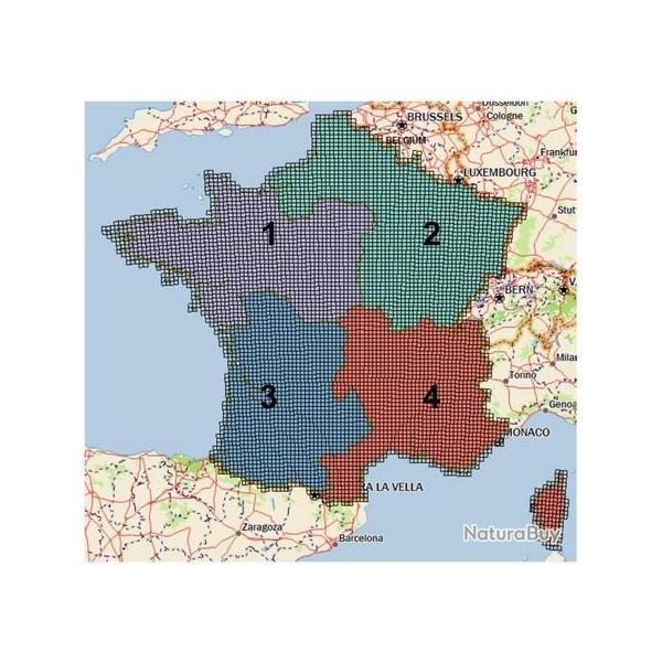 CARTOGRAPHIE FRANCE ENTIERE ALPHA 100