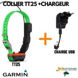 COLLIER GPS GARMIN TT25 F + CHARGEUR SECTEUR 68c27bb7ca3da