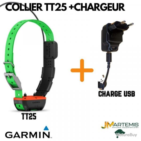 COLLIER GPS GARMIN TT25 F + CHARGEUR SECTEUR 68c27bb7ca3da