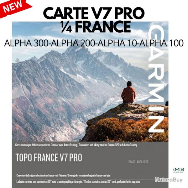 Carte TOPO Garmin V7 Pro - Nouvelle gnration topographique 1/25 000 SUD OUEST