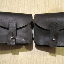 Ceinturon cuir et cartouchières Mod 16 - WW1