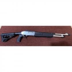 DESTOCKAGE !! FUSIL A POMPE ARMTAC RS-X2 CAL.12/76 CANON 22 POUCES INOX - OCCASION