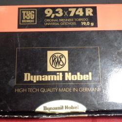 Boite de 20 cartouches RWS calibre 9,3x74R