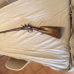 Fusil juxtaposé silex