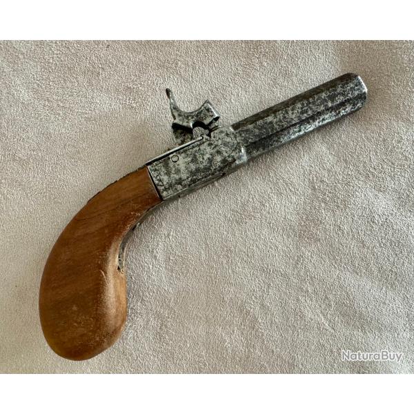 Ancien pistolet  percussion de poche