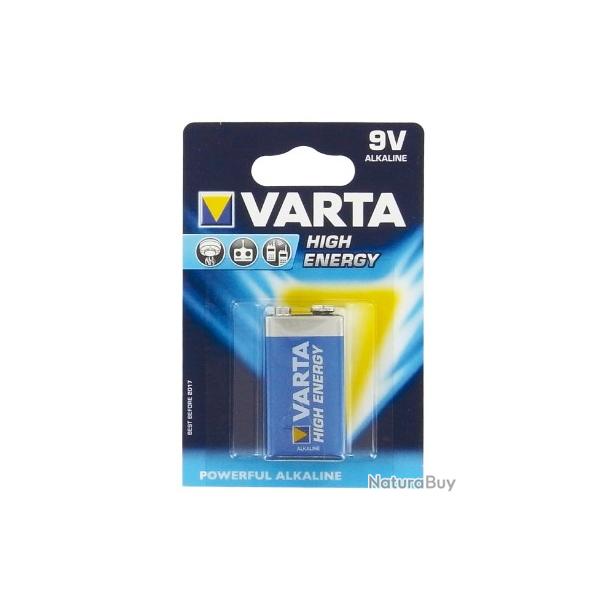 Pile VARTA alkaline 9v carr