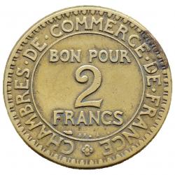Monnaie France - 1925 - 2 francs Chambres de commerce (Grade : TTB) - Ref N0167