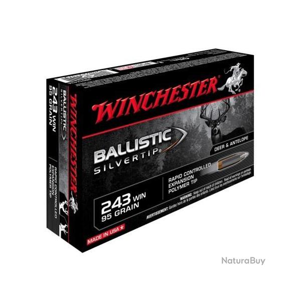 CARTOUCHE WINCHESTER calibre 243Win 95grs BST x20