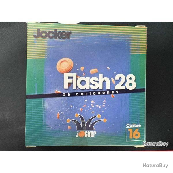CARTOUCHES JOCKER Flash calibre 16/67 28g bourre jupe n°7-1/2 x25