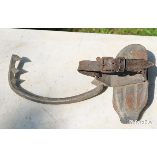 Fernmeldessteigeisen - Nachrichtendienst - crampon pour grimper aux poteaux tlgraphiques 1944