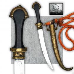 RARE & SUPERBE SABRE COURT KANDJAR / KHANDJAR / KINDJAL / KINJAL JAMBYA KOUMIA XIX ORIGINAL
