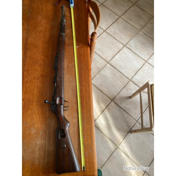 Mauser K98. 1937. S/42. Mono matricule. Cal d'origine 8.57.
