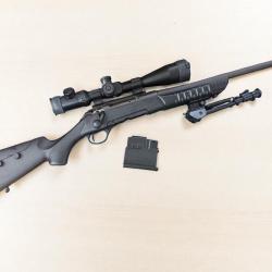 Carabine HAENEL mod. JAEGER 10 - Calibre 308 win - Canon 51 cm fileté + Lunette 6-24x50 + Bipieds