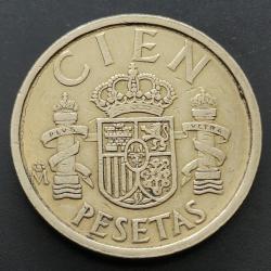 Monnaie Espagne - 1984 - 100 pesetas modèle CIEN (Grade : TB) - Ref N0575