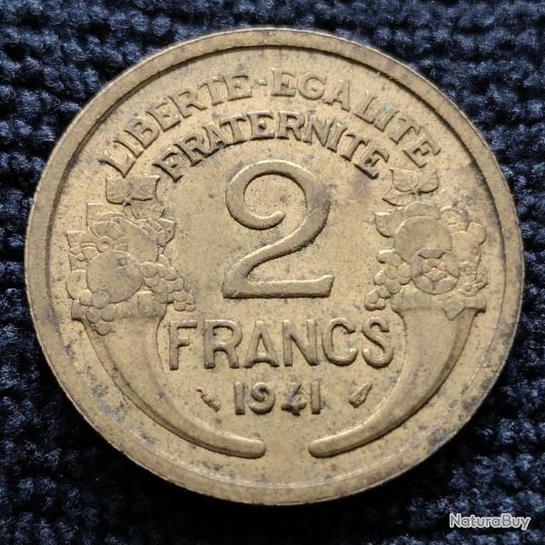 Monnaie France - 1941 - 2 francs Morlon Cupro (Grade : AB) - Ref N0861
