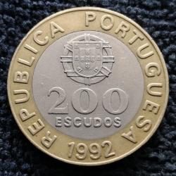 Monnaie Portugal - 1992 - 200 escudos (Grade : TTB) - Ref N1455