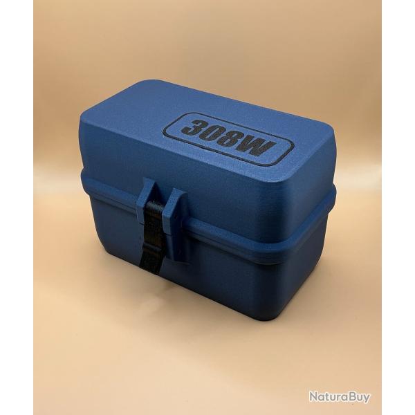 Boîte de stockage / transport de munitions 308W bleue