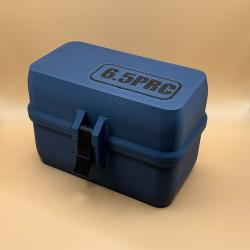 Boîte de stockage / transport de munitions 6.5PRC bleue