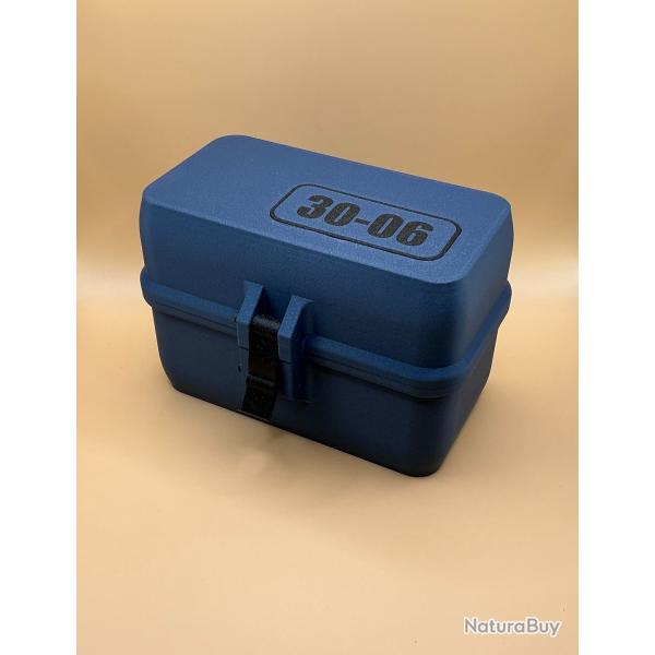 Bote de stockage / transport de munitions 30-06 bleue