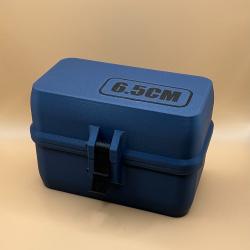 Boîte de stockage / transport de munitions 6.5 creedmoor bleue