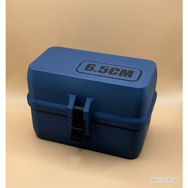 Bote de stockage / transport de munitions 6.5 creedmoor bleue
