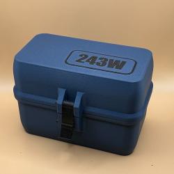 Boîte de stockage / transport de munitions 243W bleue