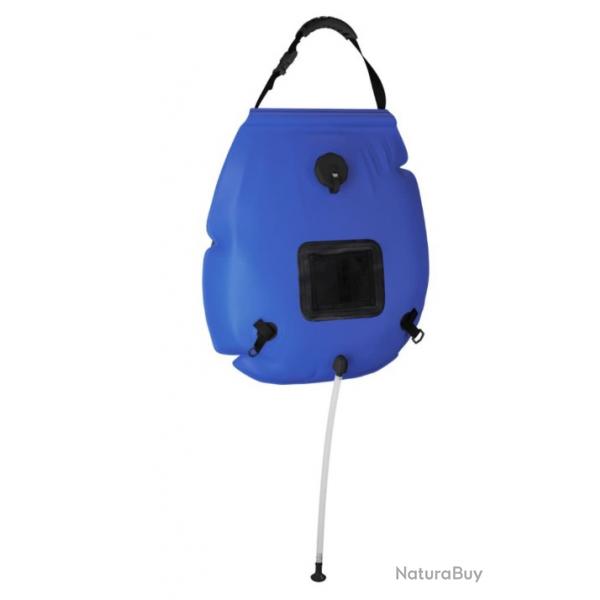Sac douche camping bleu 20 L PVC pratique extrieur