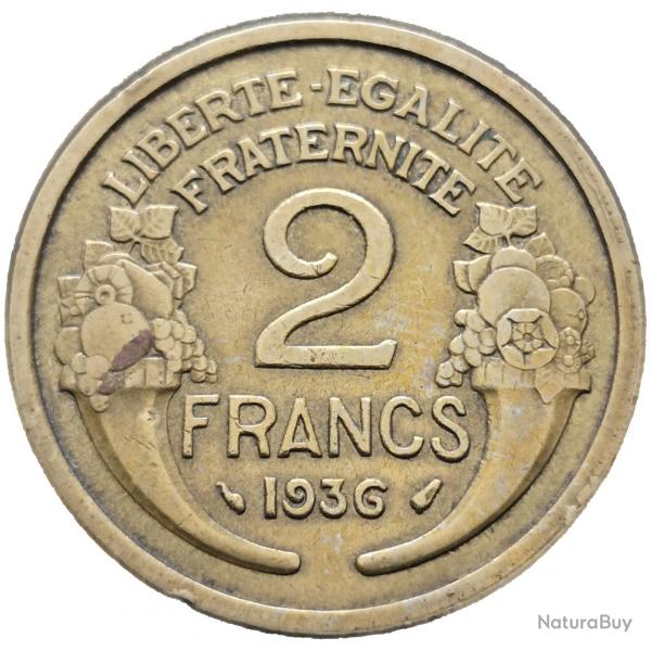 Monnaie France - 1936 - 2 francs Morlon Cupro (Grade : TB) - Ref N0150
