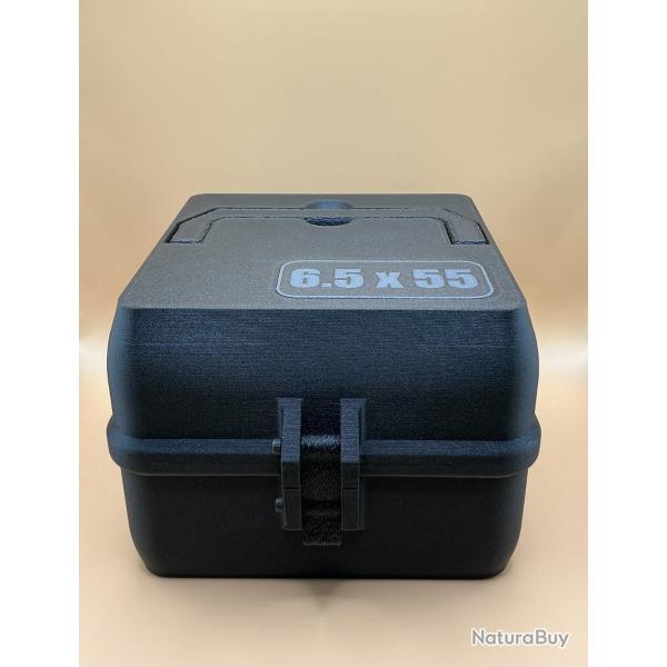 Bote de stockage / transport de munitions 6.5x55 x100 avec poigne