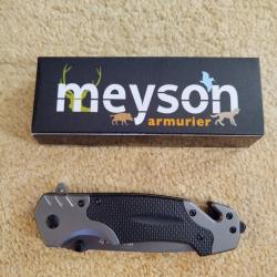 Couteau tactique de survie pliant Meyson
