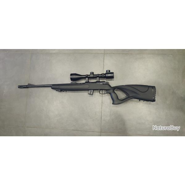 PACK CARABINE THE BLACK OPS SOUL 22LR 10+1 LUNETTE 3-9X50 + BIPIED