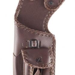 BUCK TRAIL - Carquois Tradi. AZTEC Cuir DROITIER (RH) BROWN