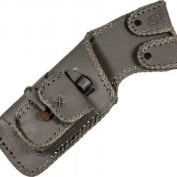 BUCK TRAIL - Carquois Tradi. AZTEC Cuir DROITIER (RH) GRAY